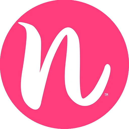 nRecovery Logo - A stylized white 'n' on a vibrant pink circular background.