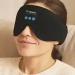 Wireless Bluetooth stereo music blackout sleep eye mask for deep rest, relaxation, and hands-free calls