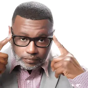 Master Celebrity-Level Confidence – 8 Weeks Private 1 on 1 Coaching (Intermediate) - Starts: May 31st, 2026 @4pm (Coming Soon) J. D. Lawrence, known as 'The King of Dramedy,' wearing glasses and pointing to his temples, symbolizing thought and mental focus.