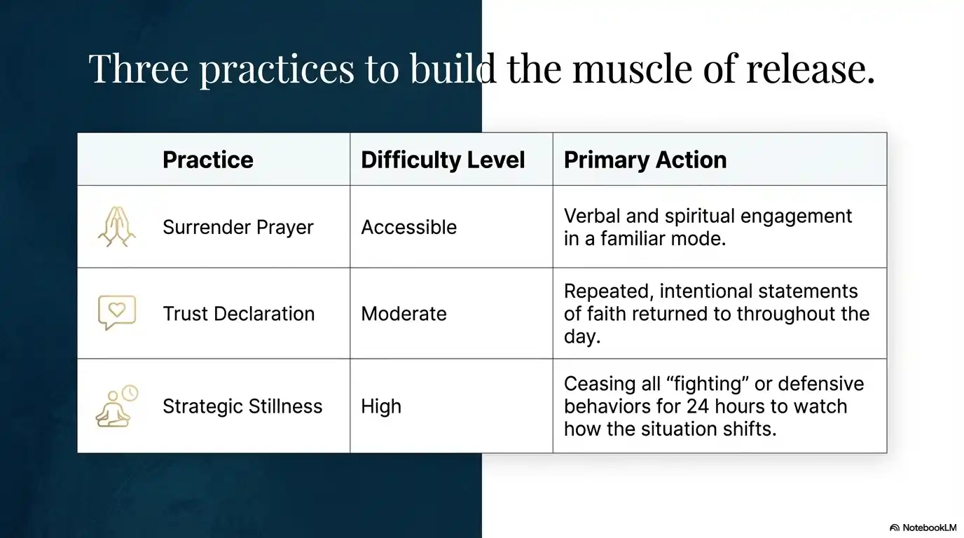Motivational faith graphic about stillness as a public testimony of trust, restraint, and identity.